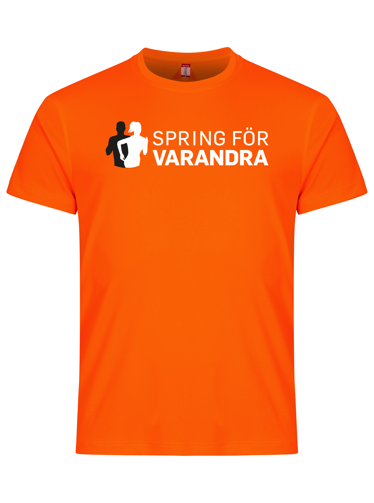 1. T-shirt m. Spring för varandra tryck