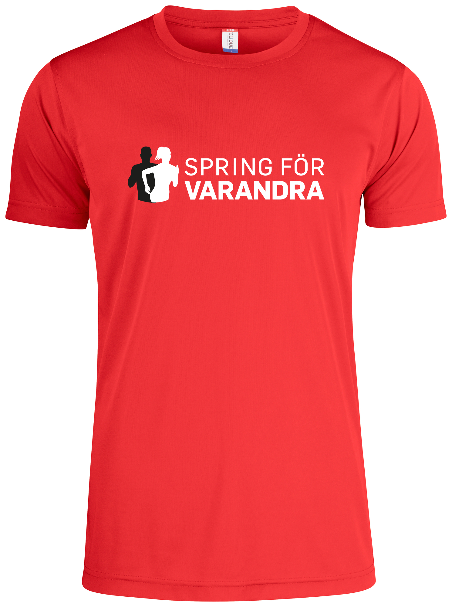 1. T-shirt m. Spring för varandra tryck